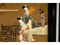 Mid-20th Century Chinese Semi-precious Stone Four Panel Floor Screen