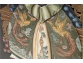 Pair Of Vintage Asian Quing Dynasty-Style Soapstone Royalty Wall Plaques