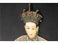 Pair Of Vintage Asian Quing Dynasty-Style Soapstone Royalty Wall Plaques