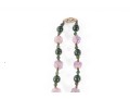 Vintage Asian Beaded Jade & Soapstone Talismans  With Earrings