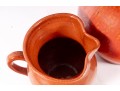 Trio Of Orange Glaze NC Pottery