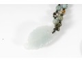 Vintage Asian Beaded Jade & Soapstone Talismans  With Earrings