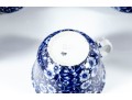 Crownford China Co. Staffordshire England Calico Blue Serveware