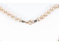 Brass Plated Pearl Teardrop Necklace 