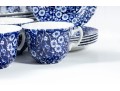 Crownford China Co. Staffordshire England Calico Blue Serveware