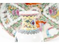 Vintage Cantonese Style Porcelain Plate & Vase