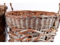 Trio Of Vintage Woven Basets