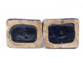 Staffordshire Style English Pottery Miniature Cat Bookends 