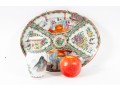 Vintage Cantonese Style Porcelain Plate & Vase
