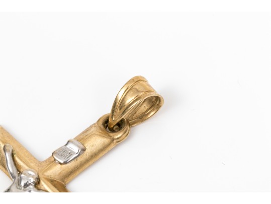 14k Yellow Gold Crucifix Pendant