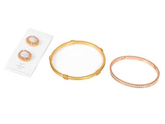 Collection Of Three Fashion Jewelry Pieces, Including Addison Weeks Earrings