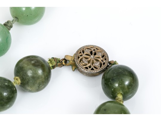 Silver Bracelet, Earrings And Beaded Necklaces