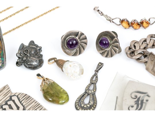 Lot Of Gold Filled, 800 Silver And Sterling Silver Jewelry