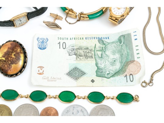 Group Of Fashion Jewelry, Coins And Collectibles