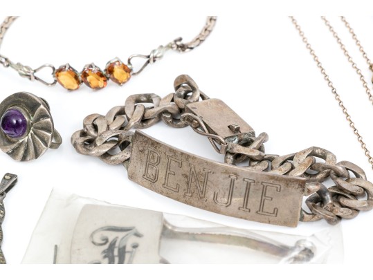 Lot Of Gold Filled, 800 Silver And Sterling Silver Jewelry