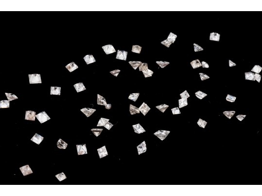 Loose Stones: Fifty Diamonds, White Princess Cut, 2.29TCW