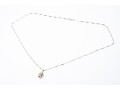 Elegant 14K White Gold Diamond Pendant Necklace