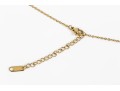 Striking Gold Plated Fringed Fashion Necklace