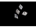 Loose Stones: 4 Princess Cut Diamonds, 0.84 TCW