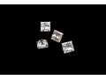 Loose Stones: 4 Princess Cut Diamonds, 0.84 TCW