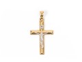 14k Yellow Gold Crucifix Pendant