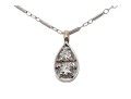 Elegant 14K White Gold Diamond Pendant Necklace