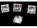Loose Stones: 4 Princess Cut Diamonds, 0.84 TCW
