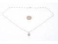 Elegant 14K White Gold Diamond Pendant Necklace