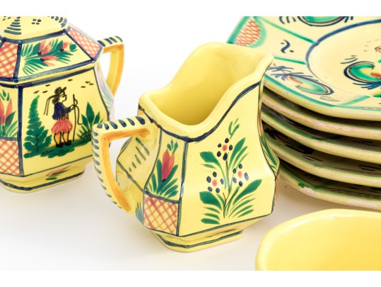 French Henriot Quimper Ceramic Service