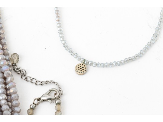 Collection Of Beaded Fashion Jewelry - Including Saachi Grey Beaded Torsade