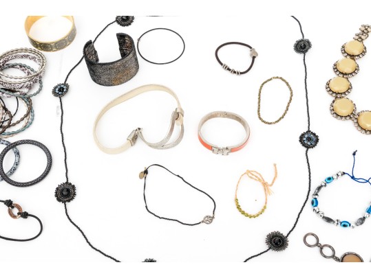 Large Collection Of Fashion Jewelry - Mostly Bangle Bracelets
