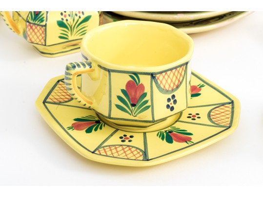 French Henriot Quimper Ceramic Service