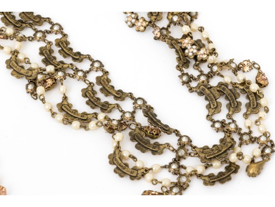 Collection Of Neutral Toned Fashion Jewelry