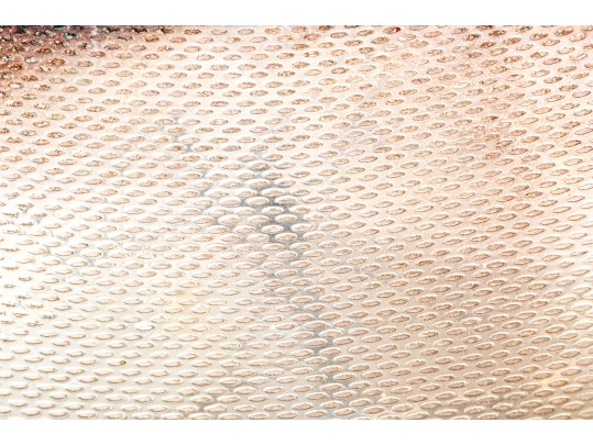 Two Metal Maison De Famille Plates