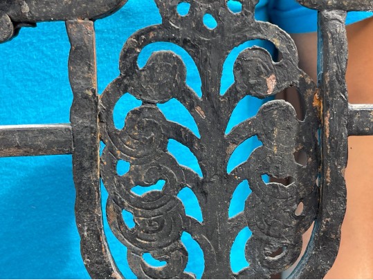 Pair Of Hugo Berger For Goberg Arts & Crafts Iron Candelabra