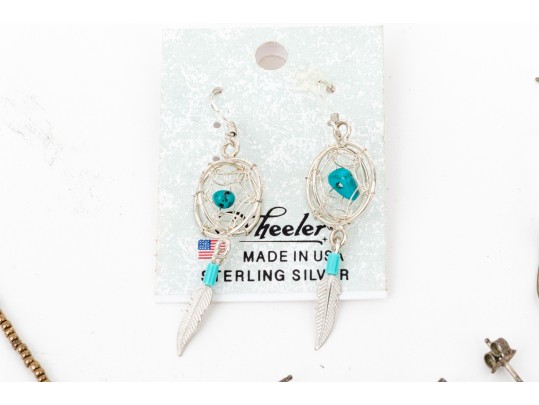 Group Of Sterling Silver Fashion Jewelry