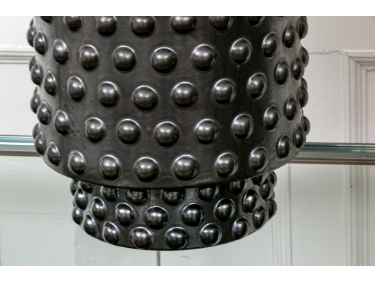Pair Of Robert Abbey Dolly Ceramic Hobnail Table Lamps