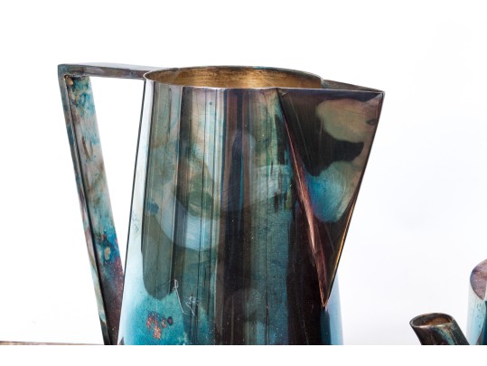 Six Piece Silver Plated Lambert Art Deco Style Service