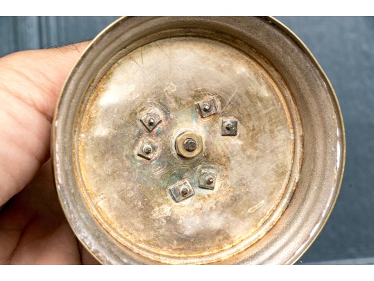 Pair Of English Silver Plated Figural Greyhound Candlesticks Ca. 1880 Or Earlier