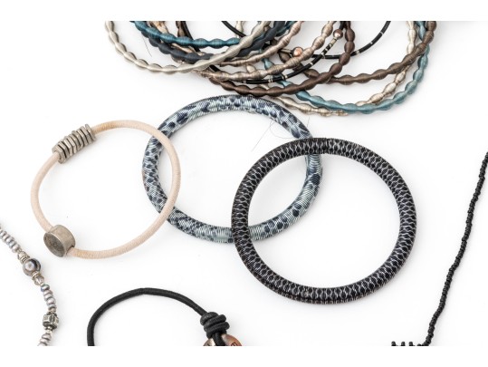 Large Collection Of Fashion Jewelry - Mostly Bangle Bracelets