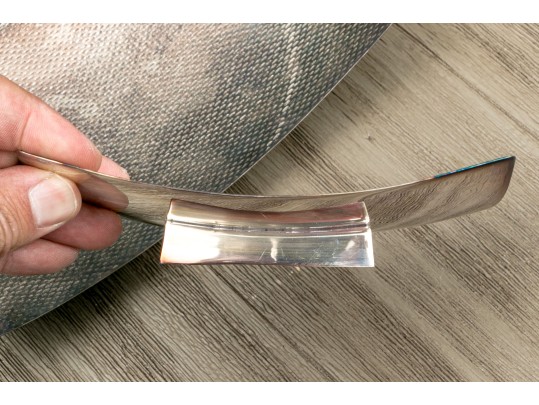 Two Metal Maison De Famille Plates