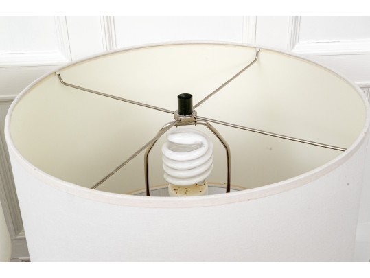 Pair Of Robert Abbey Dolly Ceramic Hobnail Table Lamps