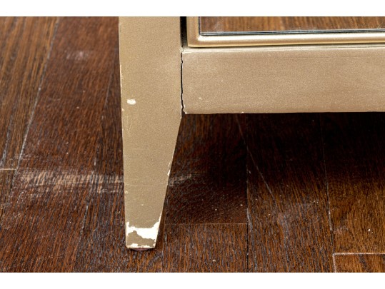 Chic Pair Of Mirrored End Tables