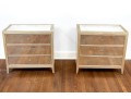 Chic Pair Of Mirrored End Tables