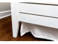 White Finished Wooden Bed Frame