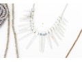 Collection Of Beaded Fashion Jewelry - Including Saachi Grey Beaded Torsade