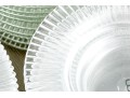 Fabulous Set Of Ribbed Glass Plates