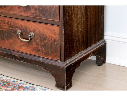 George III Style Mahogany Secretary Bookcase For Up-cycle