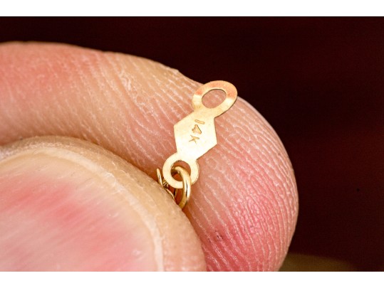 14K Yellow Gold Bracelet And Earrings