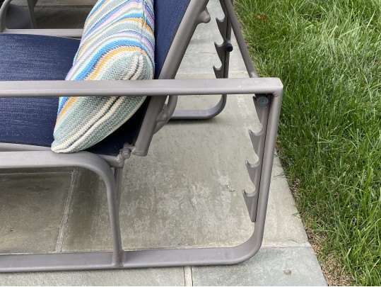 Three Brown Jordan Powder Coated Aluminum Chaises